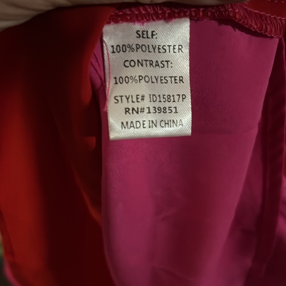 Oddy Pink and Red Dress Size 3X - Picture 4 of 4